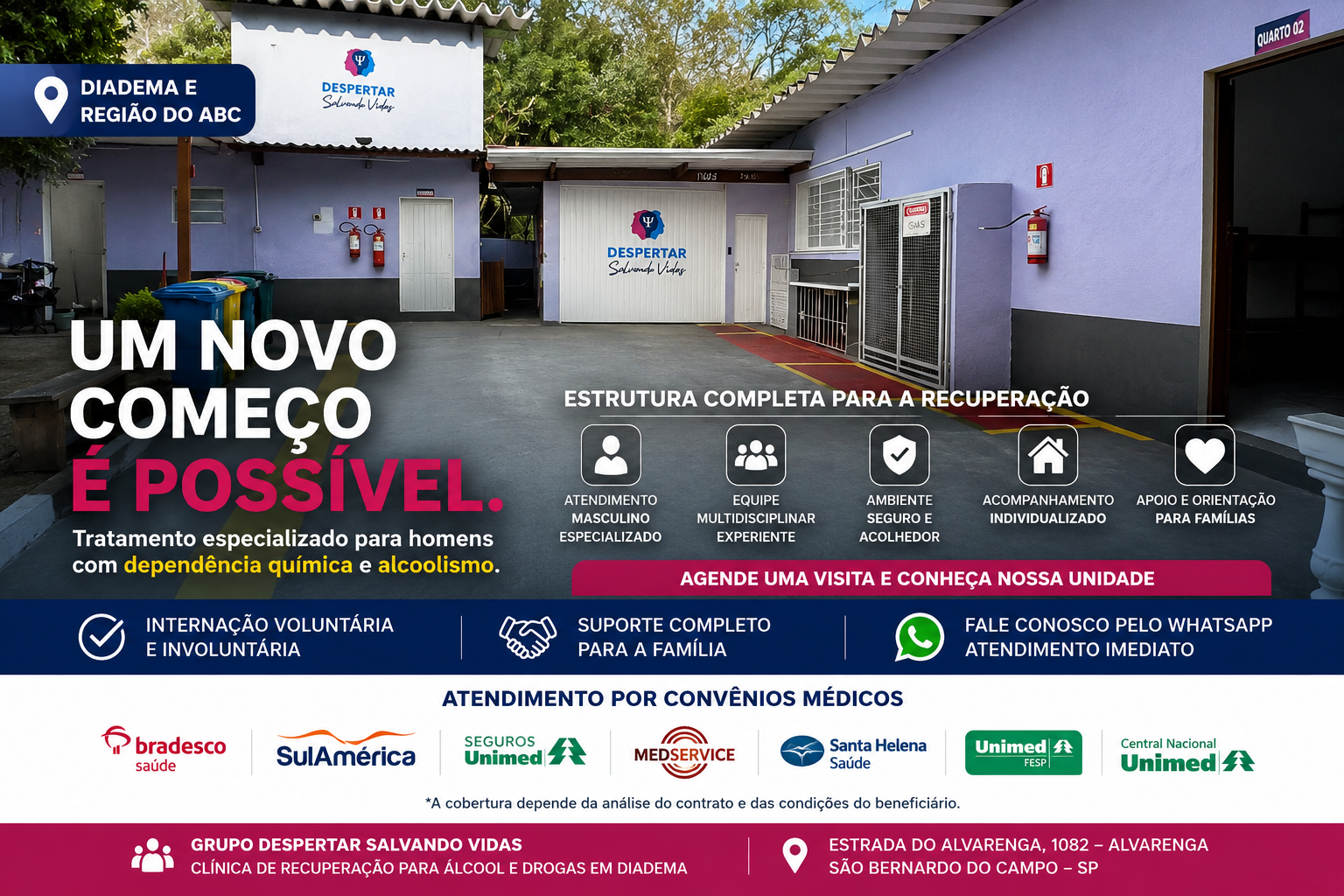 Clínica de Recuperação em Diadema